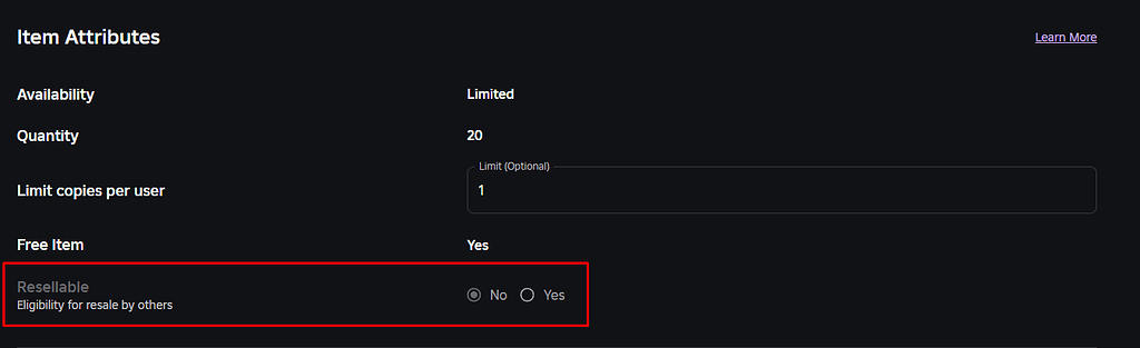 Unable to make limited UGC resellable - Platform Usage Support ...