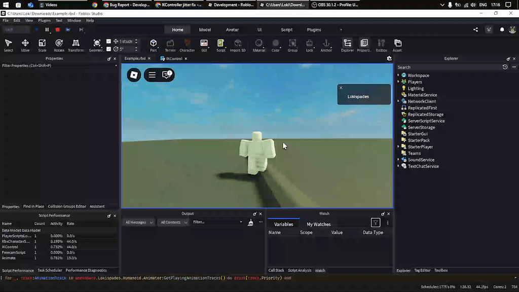 IKControl jitters on spawn when default Animate script/animation IDs ...