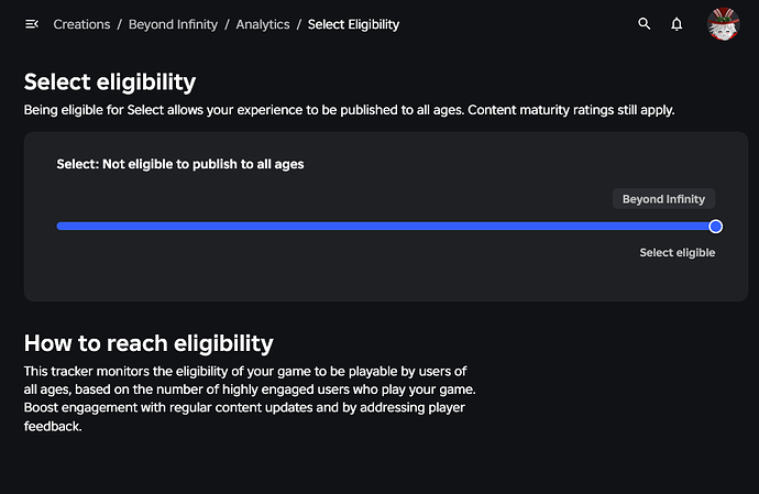 Select Eligibility is bugged - Studio Bugs - Developer Forum | Roblox