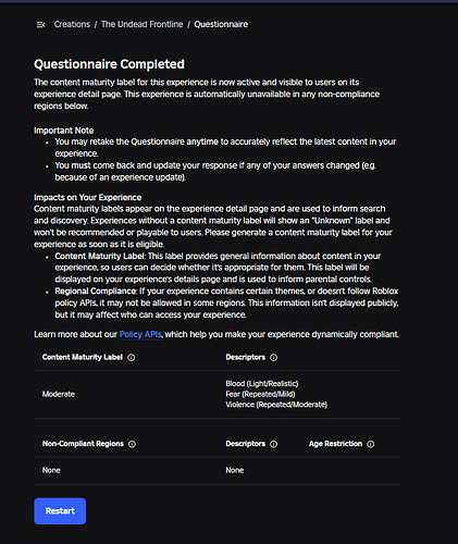TUF Questionnaire