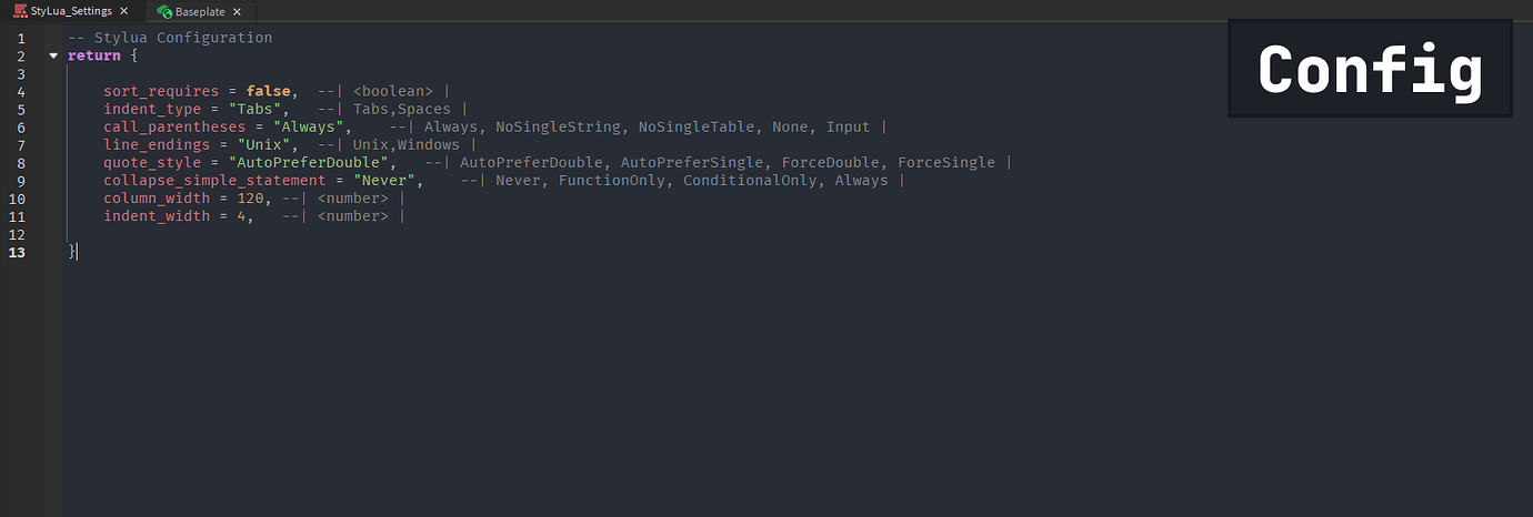 StyLua-Roblox: Roblox Plugin For StyLua Formatter - Community Resources ...