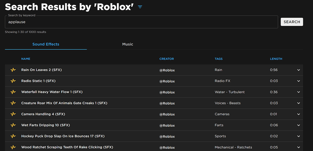 Some Audio Search Terms Are Returning Irrelevant Results Website Bugs 2 1024x494 
