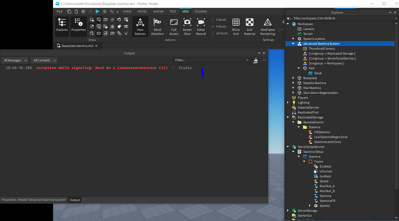 Advanced Stamina System Community Resources Developer Forum Roblox 2 1380x766 