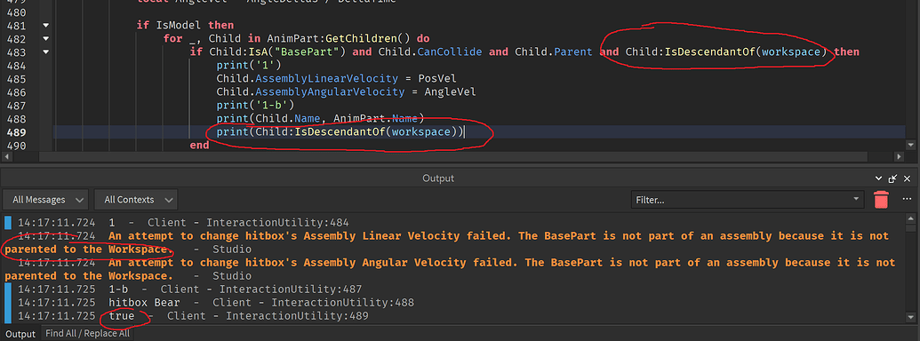 Setting Assembly Linear/Angular of recently streamed-in assets gives ...