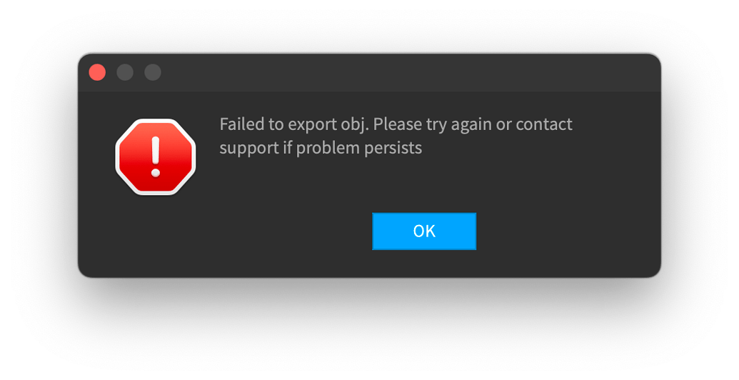Cant export as obj - Art Design Support - Developer Forum | Roblox
