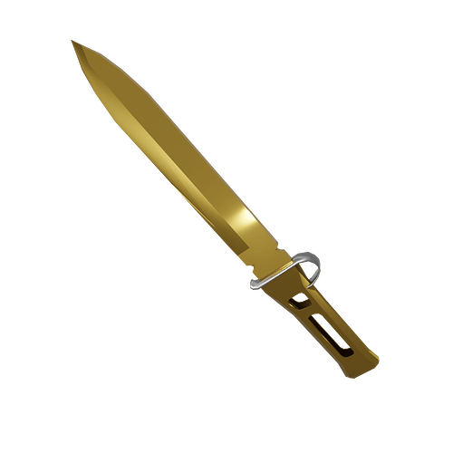 Golden Knife Render