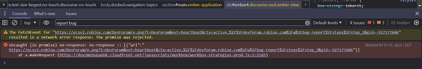 "Report Bug" button is missing - Forum Bugs - Developer Forum | Roblox