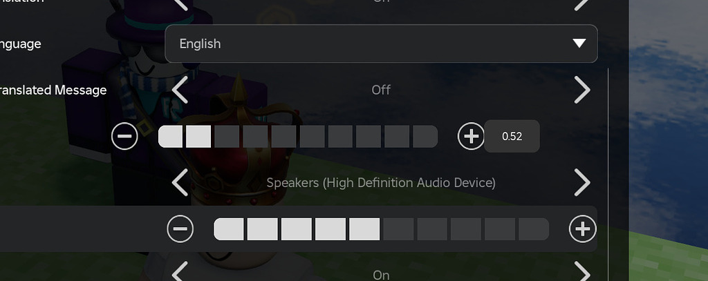 Roblox Sensitivity Slider Is Way Off To The Right Settings Menu 2 1024x407