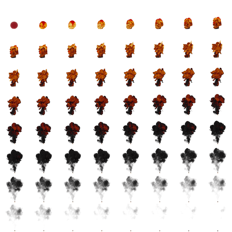 2 Free Realistic Flipbook Particle Explosions - Community Resources ...