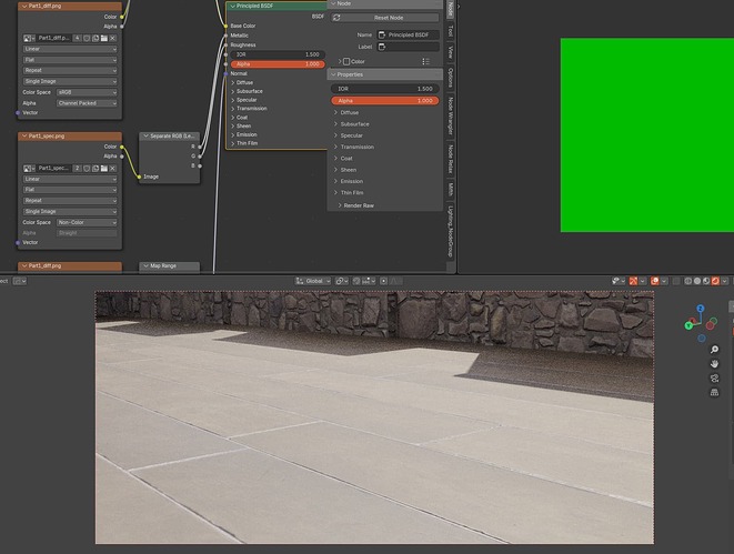 Wood Plank Material in Blender with a Blank Specular Map