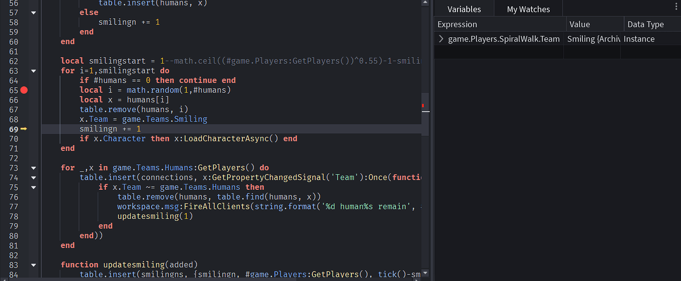 Changes to a Player reset after block ends - Scripting Support ...