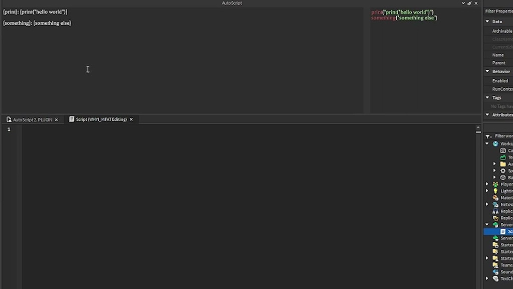 AutoScript 2 ️ (v2.4 PLUGIN⛏️) Create shortcuts for your scripts ...