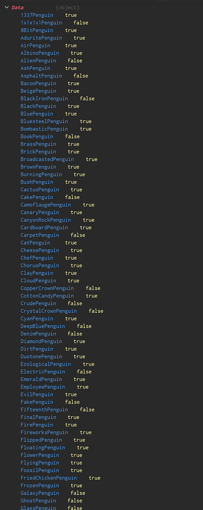 Cannot store dictionary in DataStore - Scripting Support - Developer ...