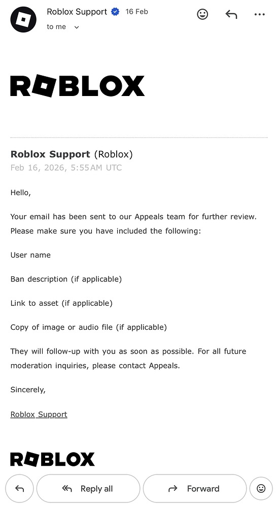 Roblox Improving Their Support (General, Enforcement Bans) - Platform ...