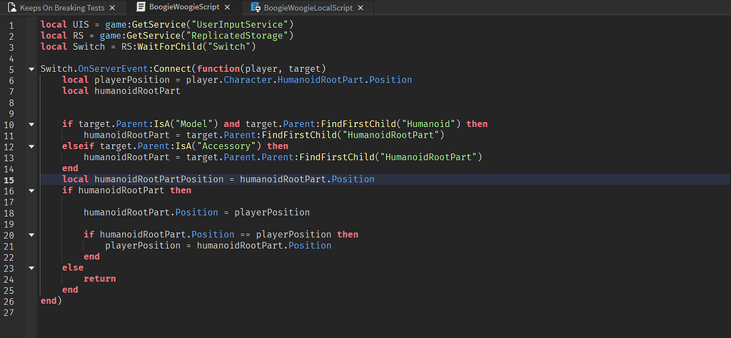 Making swap ability - Scripting Support - Developer Forum | Roblox