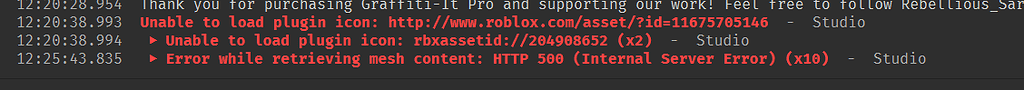 Asset Manager throwing internal server error - Studio Bugs - Developer ...