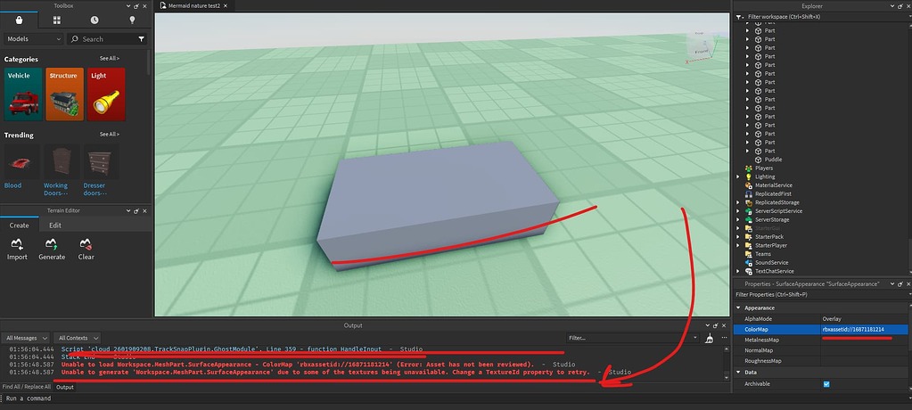 The SurfaceAppearance image uploaded is broken - Forum Bugs - Developer ...