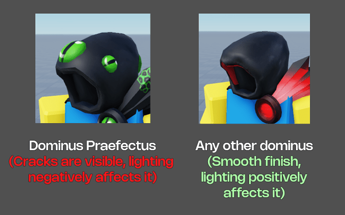 Dominus Praefectus has incorrect hood normals, unlike the rest of