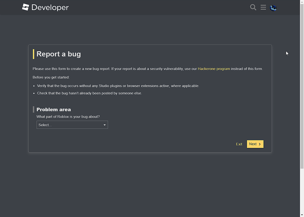 Bug Reports only about Roblox Website - Forum Bugs - Developer Forum ...