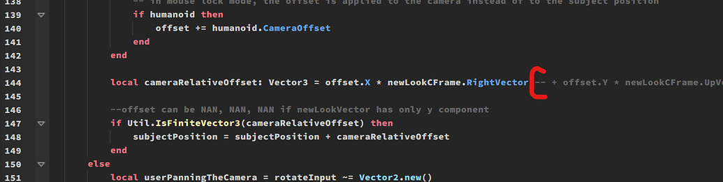 Shiftlock ruins humanoid camera offset script? - Scripting Support ...