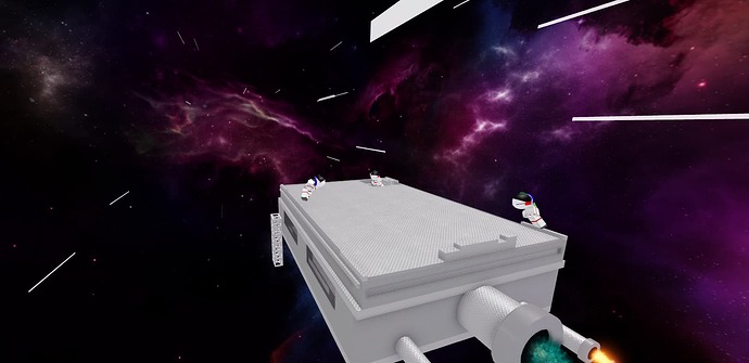 Hyperspace ragdolls in space