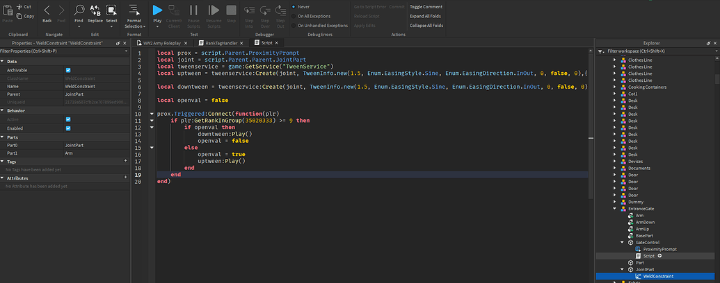How to make barrier open/close - Page 2 - Scripting Support - Developer ...