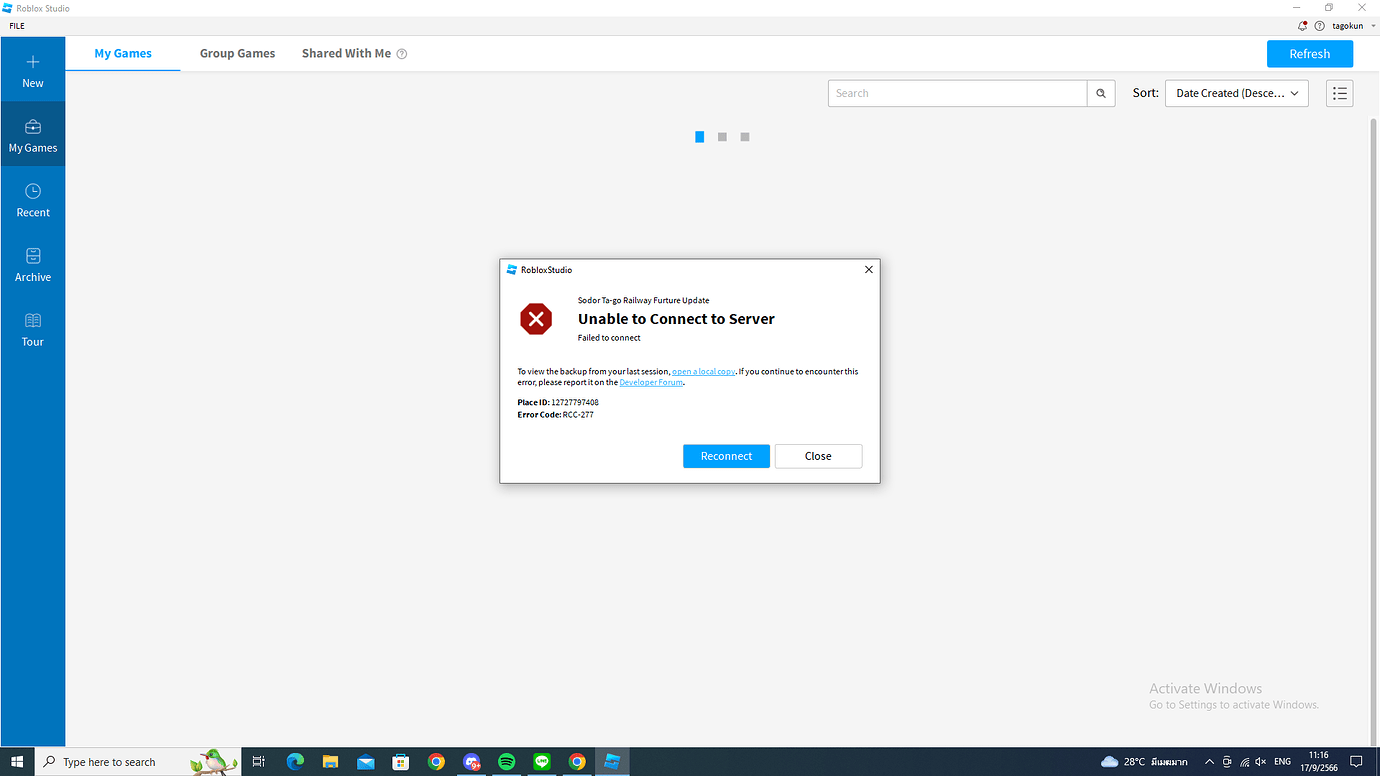 Unable to Connect to Server - Platform Usage Support - Developer Forum ...