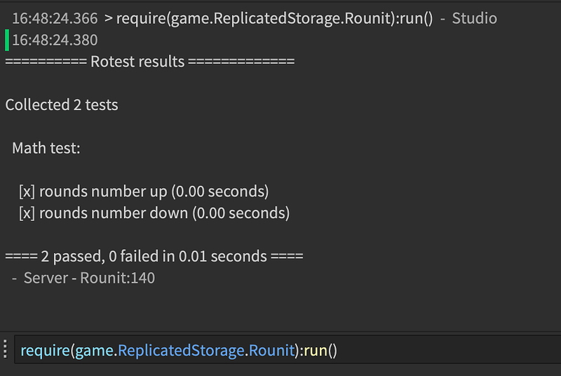 Roblox Testing Block Rotest - An easy to use test framework (open source) - Community ...
