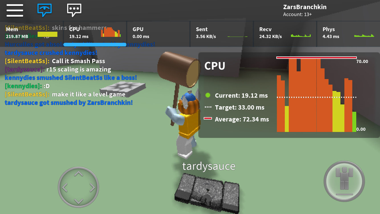 Poor android performance, 0ms GPU latency - Mobile Bugs - Developer Forum |  Roblox