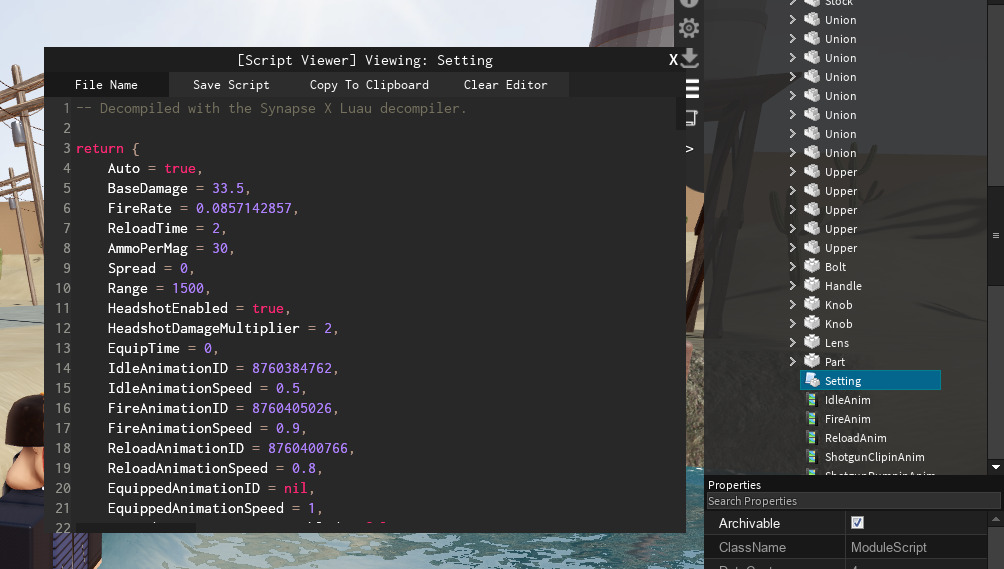 This is how exploiters can edit your guns settings - Scripting Support ...