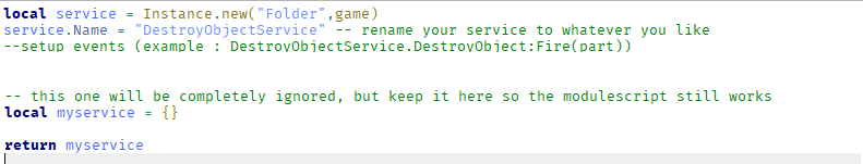 Creating a custom service - Community Tutorials - Developer Forum | Roblox
