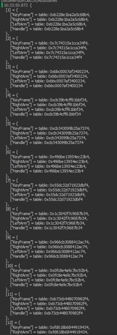How do I loop through and play the animation through the CFrame ...