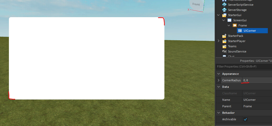 How to Round One Corner - Art Design Support - Developer Forum | Roblox