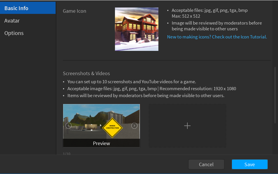 How to Change Your Game Icon in Roblox Studio 