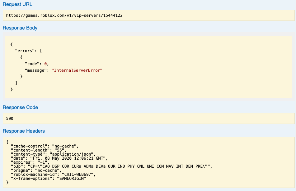 Internalservererror For Vip Server Web Api Scripting Support Internalservererror For Vip Server Web Api Scripting Support