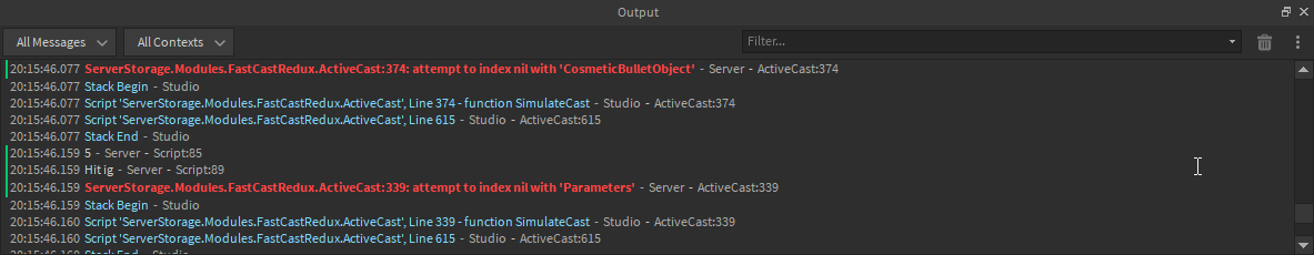 Making a combat game with ranged weapons? FastCast may be the module ...