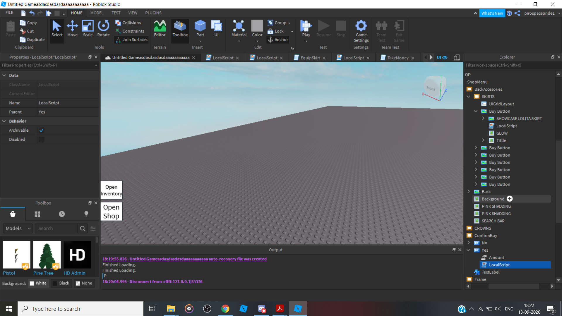 PropertChangeNotWorking - Scripting Support - Developer Forum | Roblox