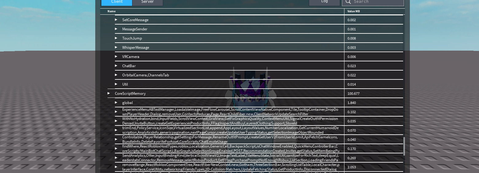 High CoreScriptMemory usage - Scripting Support - Developer Forum | Roblox