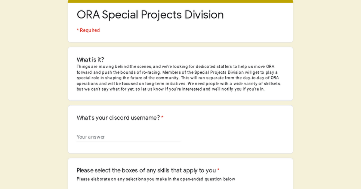 Ora Racing Ro-Racing development project (ORA RACING special projects division ...