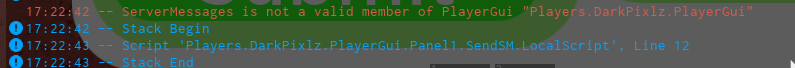 Message system not working - Scripting Support - Developer Forum | Roblox
