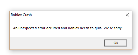 I really hate roblox crashing