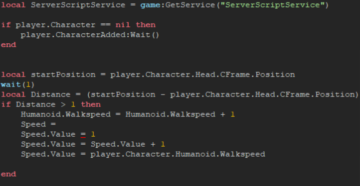 Speed Simulator Script Help - Scripting Support - Developer Forum