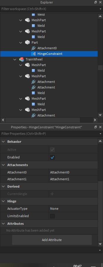 HingeConstraints not working? - Building Support - Developer Forum | Roblox