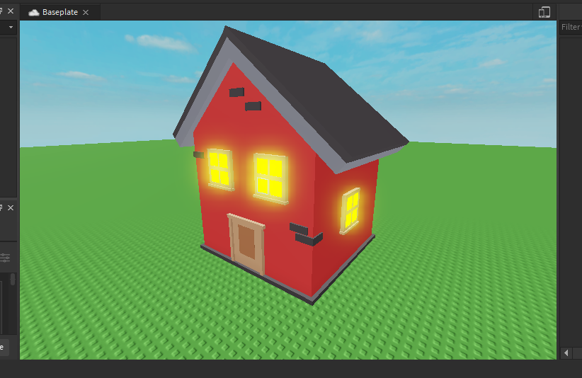 low poly house