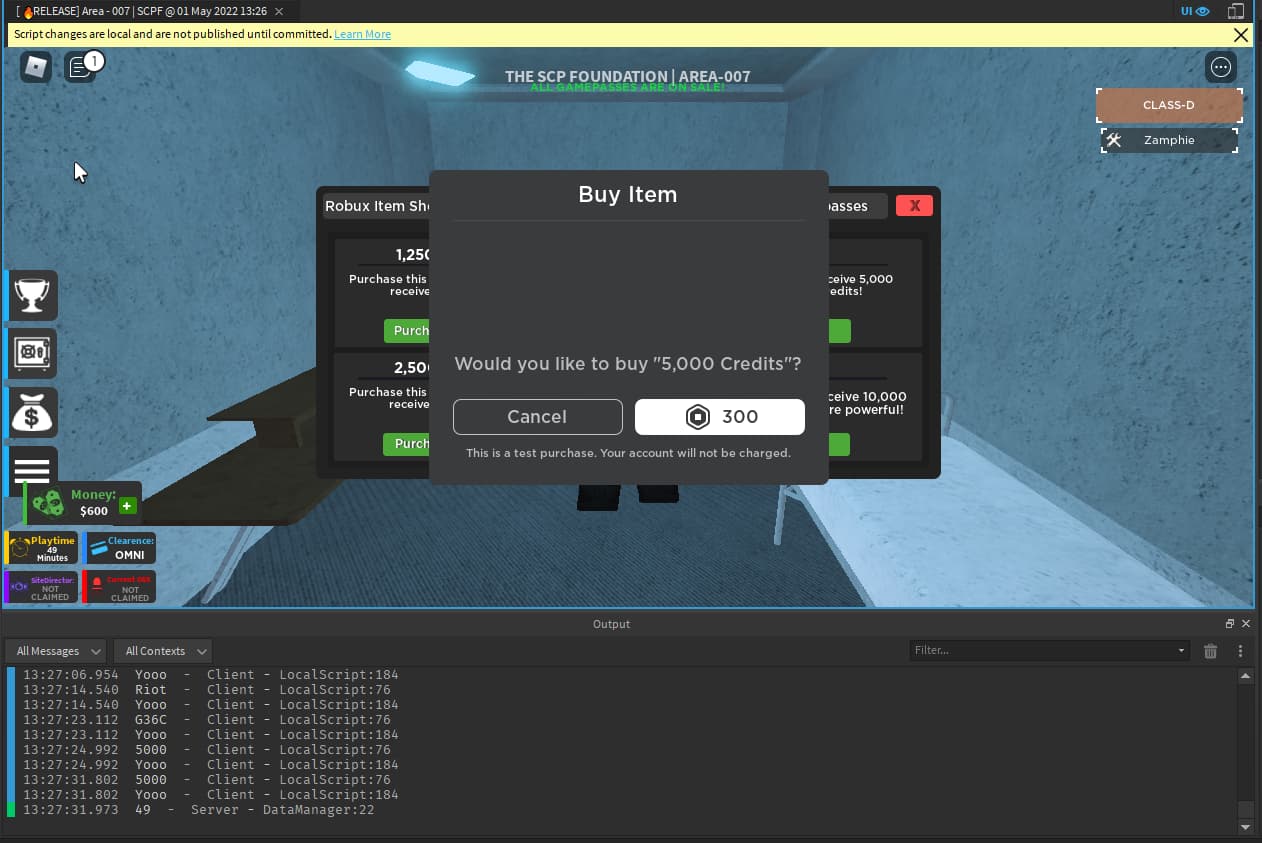 Not able to create any gamepasses for my roblox game - Platform