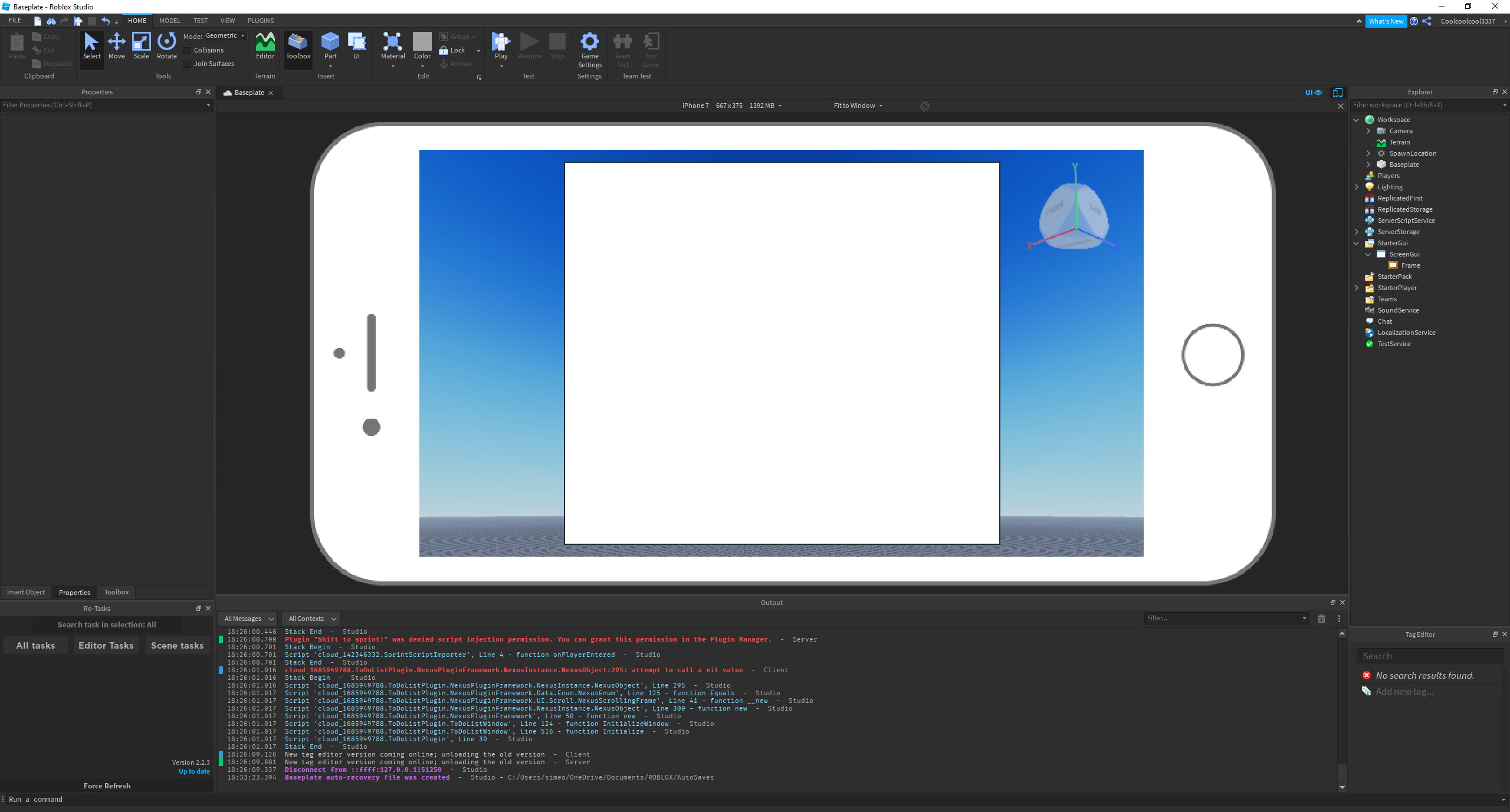 Roblox studio on mobile?