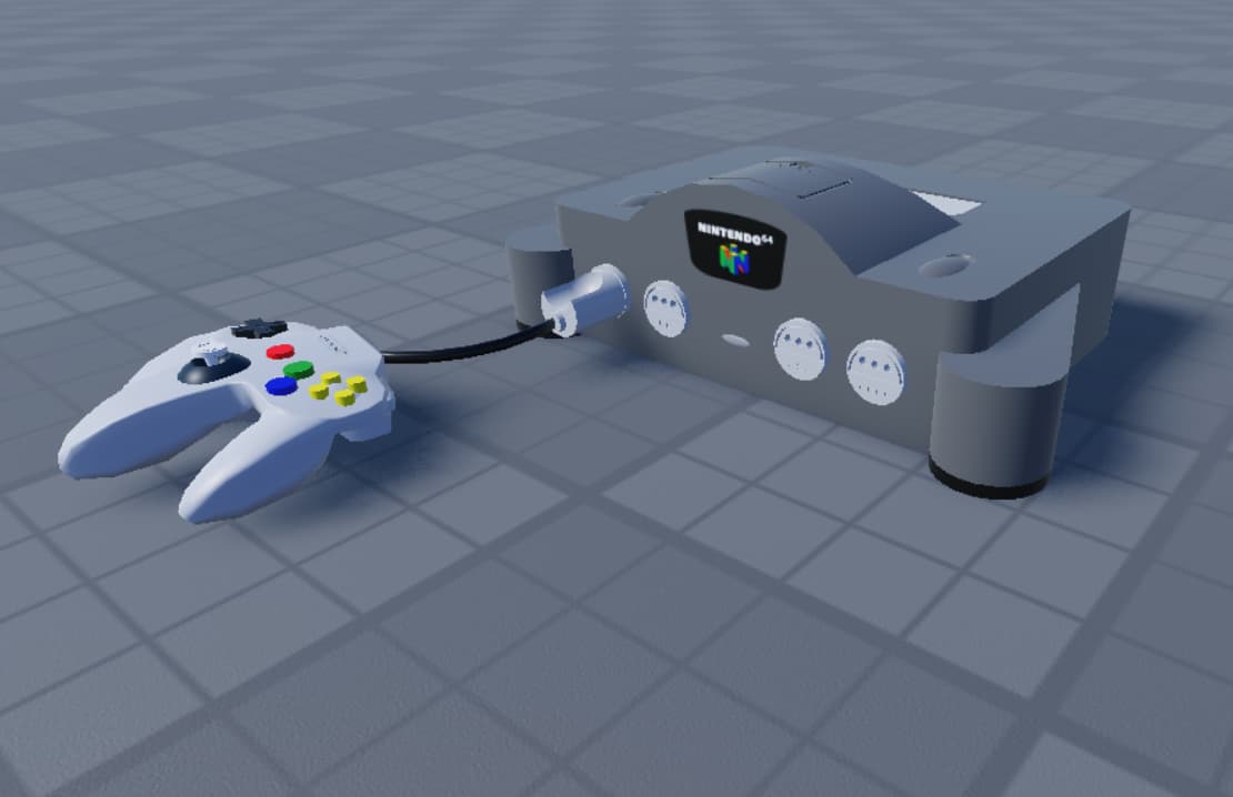 Built an entire room for my Nintendo consoles I built in Roblox Studio ...