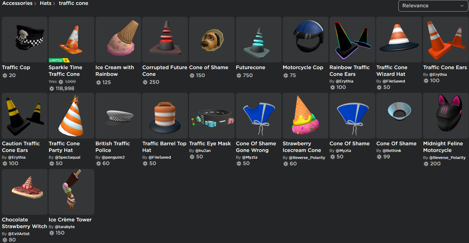 UGC Concept Traffic Cone hat Creations Feedback Developer Forum