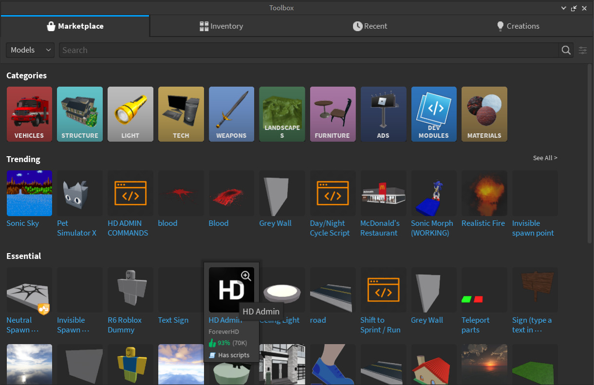 Allow Creator Marketplace To Have Further Filters Website Features 