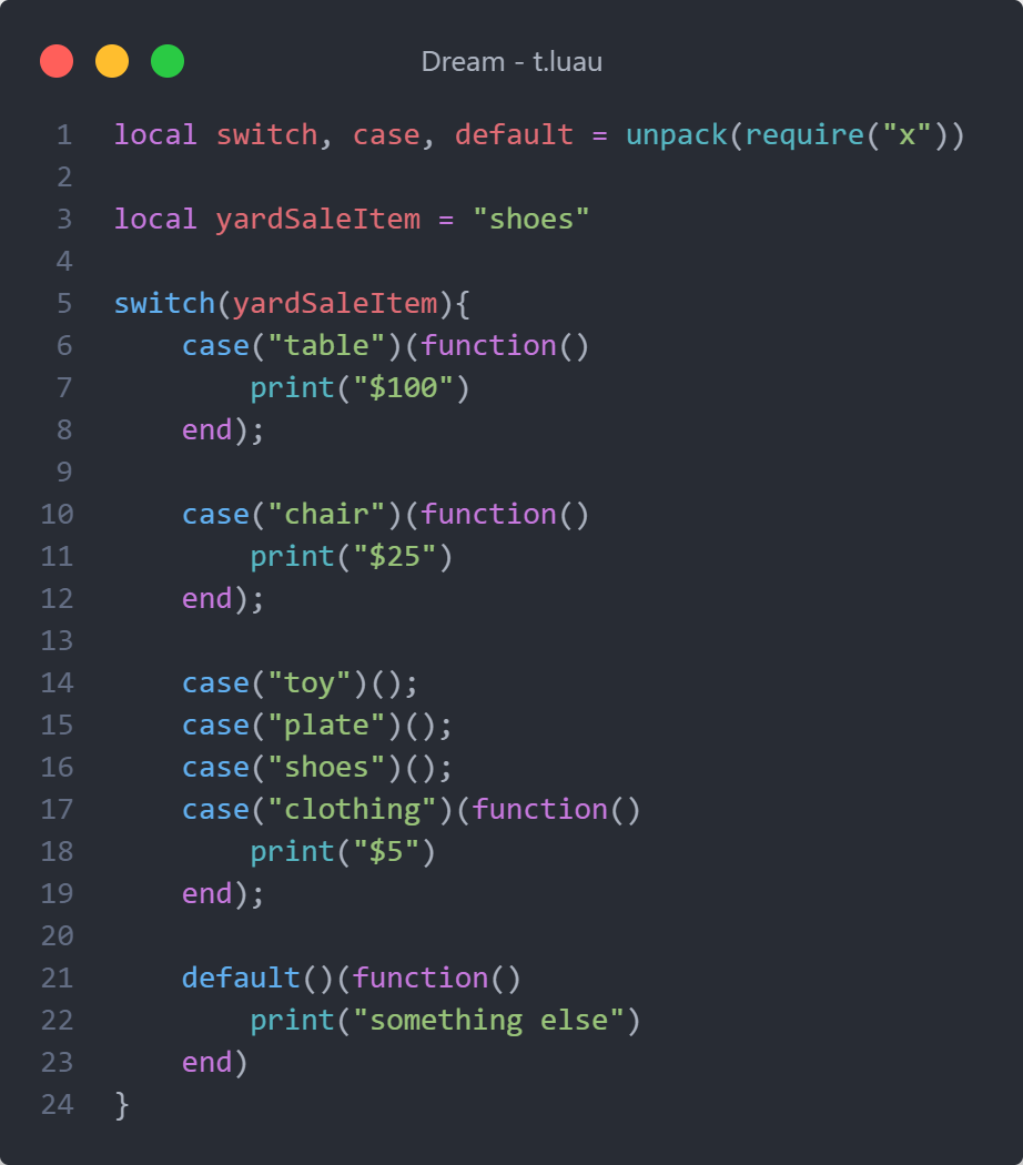 Switch // A C++ concept in rich Luau functionality - Community ...